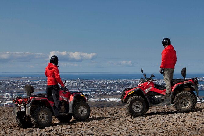 1 Hour ATV Quad Tour : Pick up from Reykjavik (2 persons per ATV) - The ride that matters: 1 hour on quad bikes with Hafravatn views