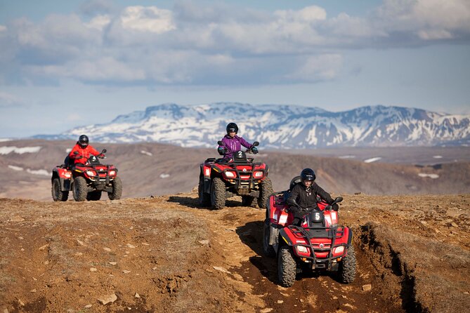 1 Hour ATV Quad Tour : Pick up from Reykjavik (2 persons per ATV) - Safety briefing + ATV basics: how you’ll build confidence fast