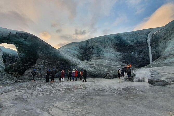 3-Day Golden Circle, South Coast & Ice Cave - Small Group Tour - Day 2: Secret waterfalls, Skógafoss, Solheimajökull, and Reynisfjara