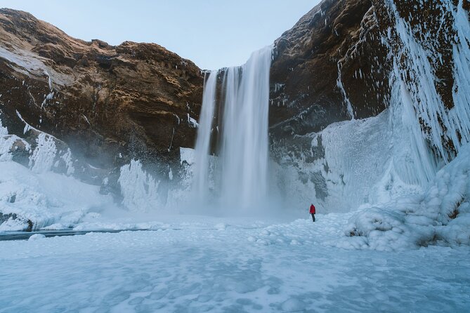8 Day Winter Circle Tour, Ring Route of Iceland with Snæfellsnes Peninsula - Day 3: Crystal Ice Cave at Breiðamerkurjökull, Jökulsárlón icebergs, and Black Diamond Beach’s winter sparkle