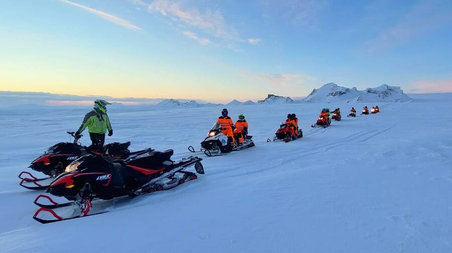 From Geysir: Snowmobile Adventure on Langjökull Glacier - The Glacier Views You Can Actually Name: Langjökull, Hofsjökull, Eiríksjökull, Kerlingafjöll