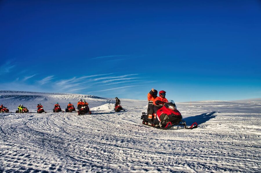 From Geysir: Snowmobile Adventure on Langjökull Glacier - How the Driver/Passenger Setup Works in Real Life