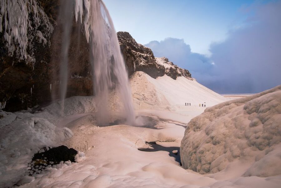 From Reykjavik 2-Day South Coast Tour with Blue Ice Cave - Jökulsárlón Glacier Lagoon and the iceberg show on the water