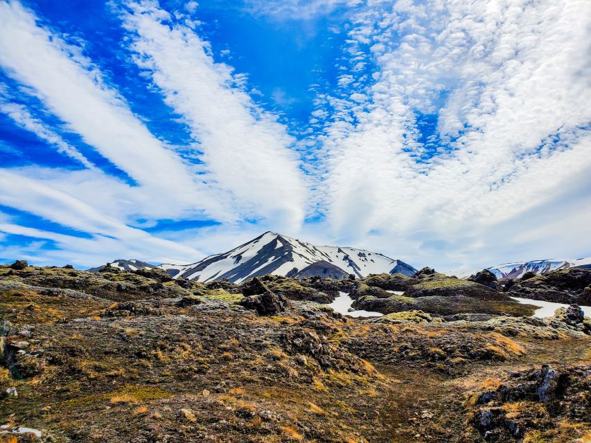 From Reykjavik: Day Tour to Landmannalaugar in a 4X4 - Hnausapollur crater tour: the blue-water moment