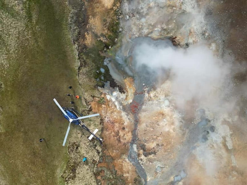 From Reykjavik: Fire And Ice Helicopter Tour with 2 Landings - Glymur and the jump from ice to history