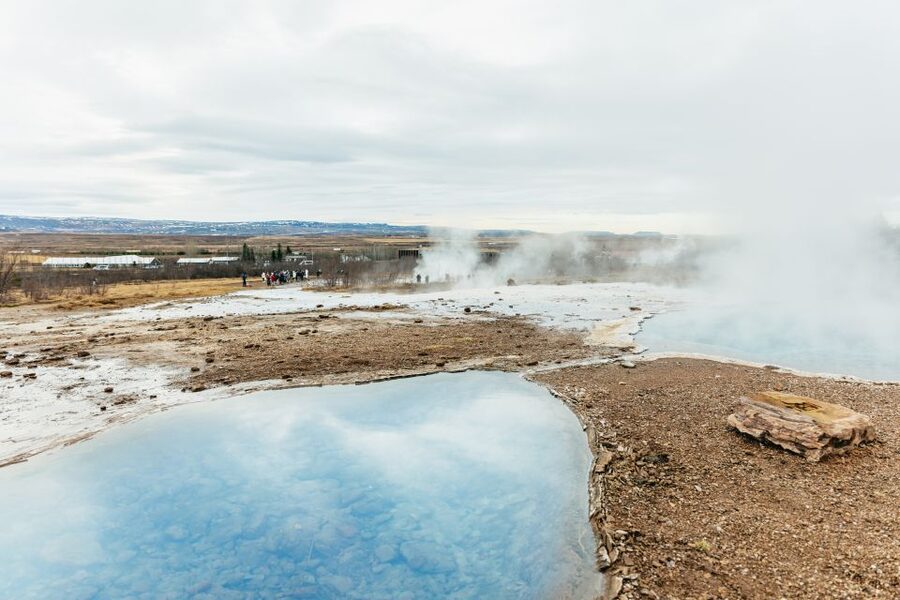 From Reykjavik: Golden Circle and Glacier Snowmobile Tour - Gullfoss Waterfall: the 32-meter drop feels loud even from a distance