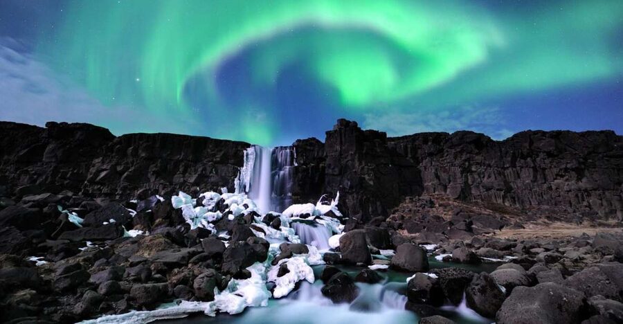 From Reykjavik: Golden Circle and Northern Lights Combo - Geysir and Strokkur: hot springs with a wow factor