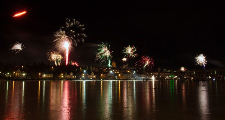 From Reykjavik: New Years Fireworks by Boat - Arctic Rose at New Year: why a boat view beats the street