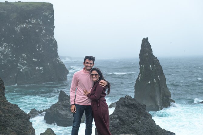 Full-Day Private Tour with Photography Secret Spots of Iceland - Valahnukamol cliffs and rounded-stone beaches with rough water