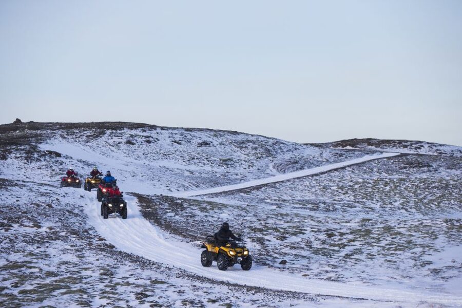 Golden Circle and ATV: Full-Day Combo Tour from Reykjavík - Driving Up to the Top: ATV at Mount Hafrafell / Reykjavik Peak