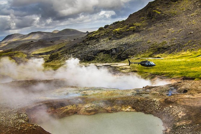 Helicopter Flight Over Geothermal Landscapes from Reykjavik - The Route: Reykjavik Above, Then East Into Craters and Lava