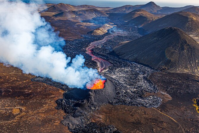 Helicopter Tour Over Iceland’s Reykjanes Volcano Eruption Site - Stop 1 at Reykjanes Peninsula: steaming vents, fresh lava ground, and possibly a landing