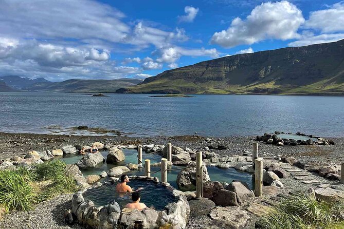 Hvammsvík Hot Spring with Return Transfers from Reykjavík - Arriving at Hvammsvík: pools with fjord views and real variety