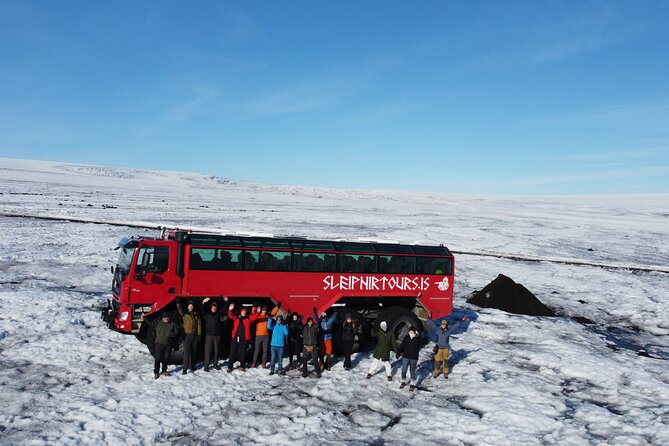Ice Cave and Glacier Tour in Glacier Monster Truck from Gullfoss - Langjökull ice cave walk: crampons, footing, and what you’ll see