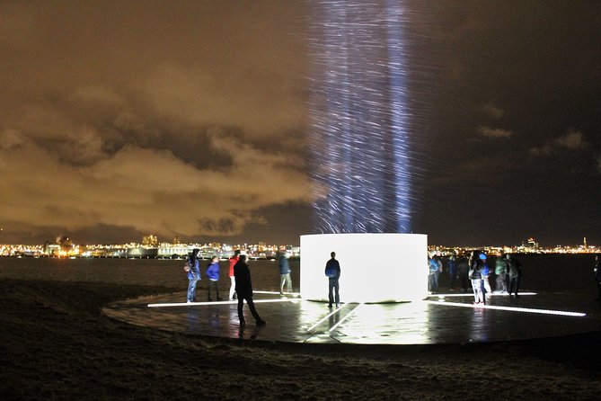 Imagine Peace Tower Tour on Viðey island | John Lennon tribute - At the tower: lighting, meaning, and a surprising sense of calm