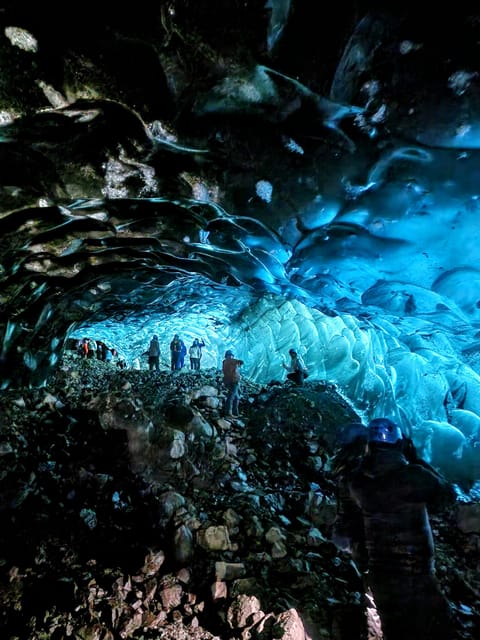 Jökulsárlón: Blue Ice Cave Tour and Glacier Walk - Blue ice caves: how the photo time and exploring feel