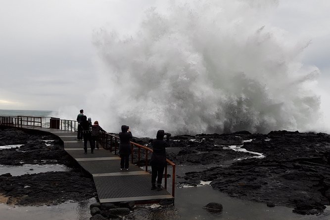 Lava, Craters and Hot Springs Private Tour - Bridge Between Continents: standing between two tectonic plates