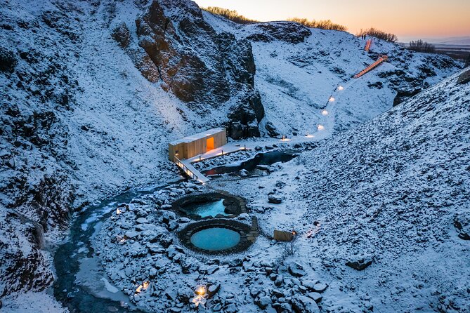 Lava Waterfalls, Sagas & Unique Canyon Baths - Small Group Tour - Husafell turf houses, elf huts, and the 4WD to Langifoss