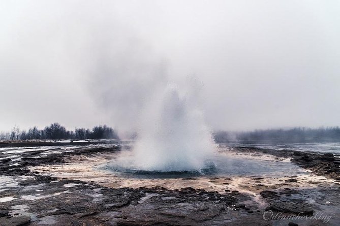 Private Golden circle and glacier super jeep tour from Reykjavik - Geysir Hot Spring Area: Watch Strokkur Reach Around 25 Meters
