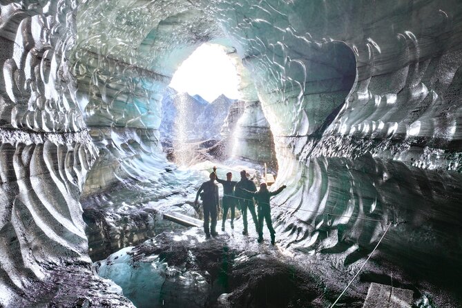 Private South Coast & Katla Ice Cave Tour in Iceland - Skogafoss: one hour of waterfall power and an uphill option