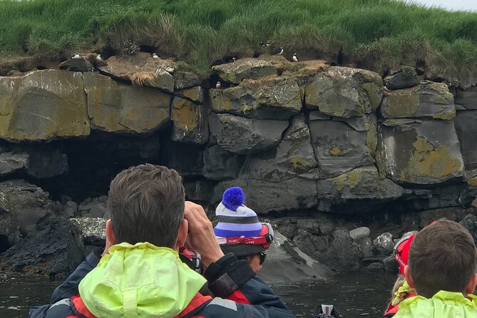 Puffin Watching Speedboat Express - Getting comfortable in waterproof gear (and using it right)