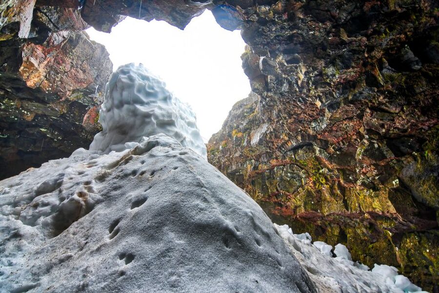 Raufarhólshellir Lava Tunnel: Underground Expedition - Following the Footbridge: Rough Terrain, Slow Control, and Photo-Friendly Moments