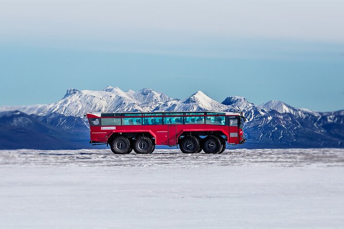 Red Glacier Monster Truck on Langjokull Glacier from Gulfoss - On the glacier: crampons, walks, and activities that depend on conditions