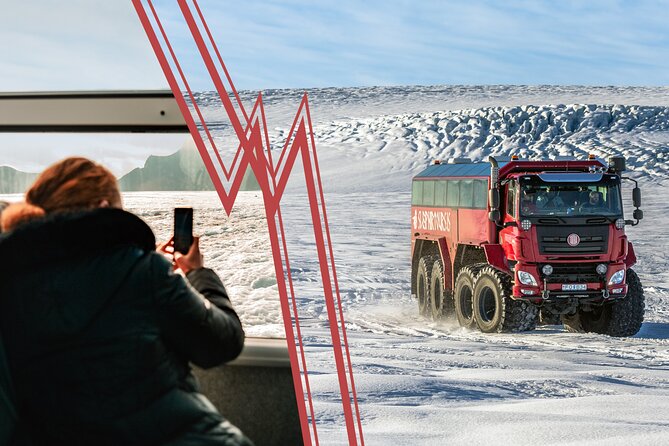 Red Glacier Monster Truck on Langjokull Glacier from Gulfoss - Photos are part of the deal: what to expect and what to plan