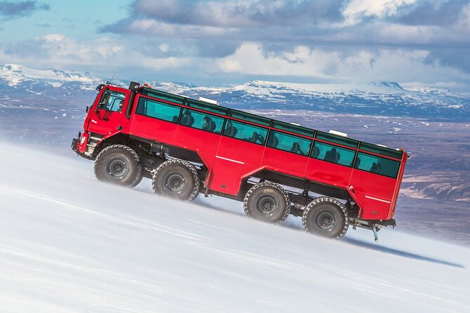 Red Glacier Monster Truck on Langjokull Glacier from Gulfoss - What to wear (so you actually enjoy the ice)