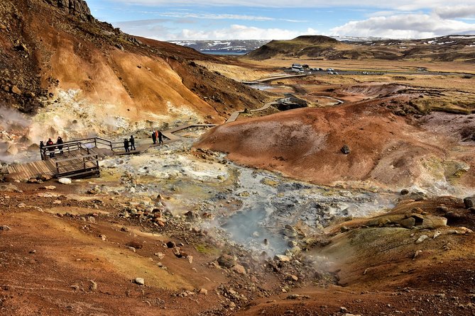 Reykjanes Geopark Small-Group Tour with Airport Transfer - Small-group minibus, pickup rules, and airport drop-off timing