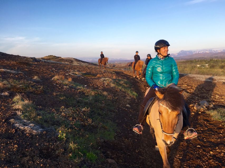 Reykjavik: Evening Sleipnir Horse Riding Tour with Pickup - Rauðhólar lava country at dusk: the wow factor is the ground