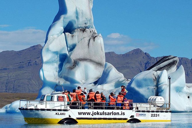 Reykjavik: Glacier Lagoon Boat Ride & South Coast Full Day Tour - The included Jökulsárlón boat ride: the best payoff, with weather reality