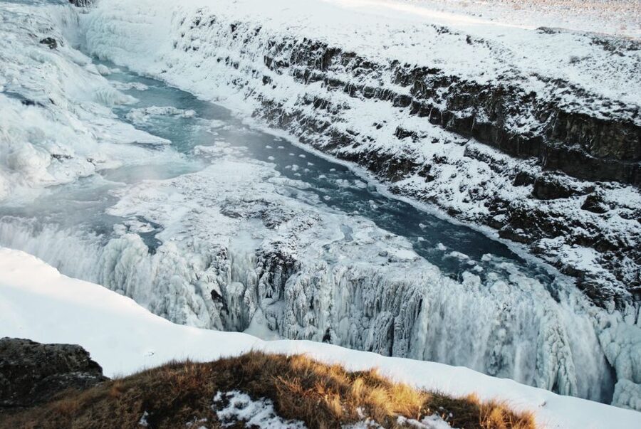 Reykjavík: Golden Circle Afternoon Tour - Gullfoss Waterfall: Golden Falls at a photo-stop speed