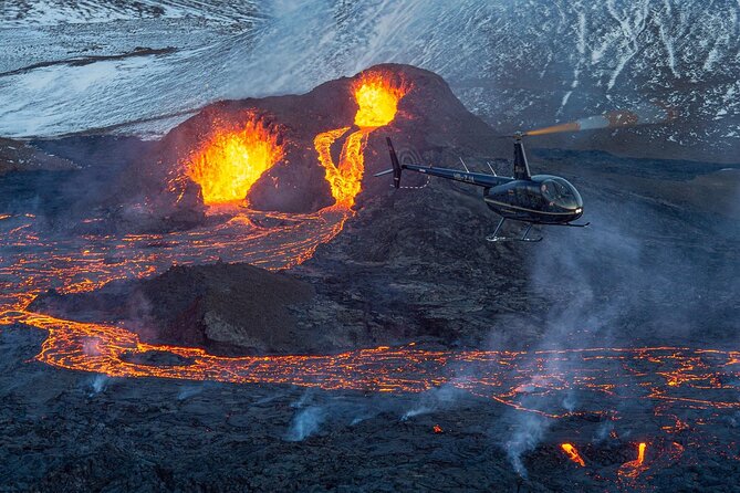 Reykjavik Helicopter Private Tour of Volcanoes - Cliffs, Millions of Birds, and the Atlantic to the South