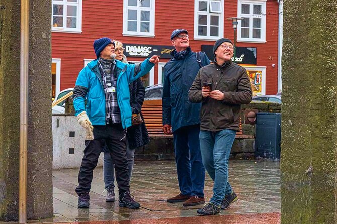 Reykjavík Interactive City Tour - The route in order: Dómkirkjan, parliament stone, oldest houses, and the big Harpa finish