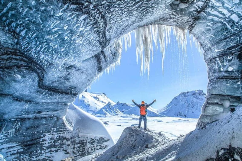 Reykjavik: Katla Ice Cave & South Coast Tour - The Magic Core: Katla Ice Cave in Blue and Black