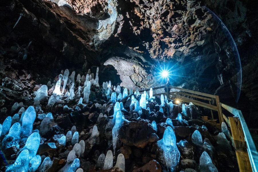 Reykjavik: Lava Cave, Hot Springs, Horses & Waterfalls Tour - Western Iceland in one 10-hour sweep