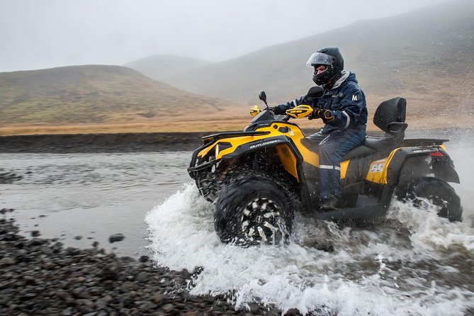 Reykjavik Peak with Safari Quads ATV - The downhill run: adrenaline, but also a workout
