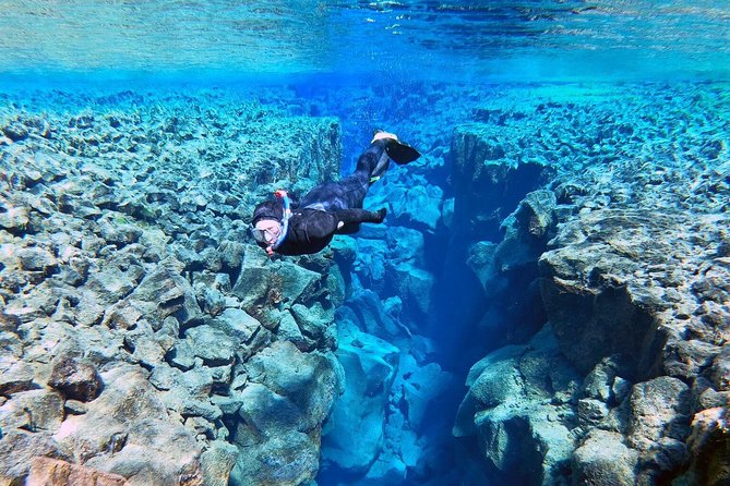 Silfra Wetsuit Snorkeling Tour with Underwater Photos - From Reykjavik - The in-water moment: 30–40 minutes, extreme clarity, and gentle flow