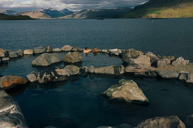 Small-Group Golden Circle, Hvammsvík Spa with Ticket & Crater - Hvammsvík Hot Springs: private-pool style soaking with ocean water flow