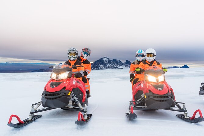 Super Jeep Golden Circle & Snowmobile on Glacier from Reykjavik - Gullfoss waterfall: brown water, sharp drops, big scale