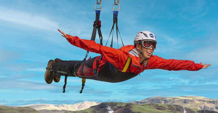 The Falcon : Superman ride with Mega Zipline Iceland - Staff and small group size: getting real attention, not just a conveyor belt