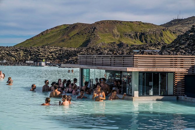 Unique bathing in an Icelandic hot springs at the Blue Lagoon - Lava Restaurant with Premium: a better finish than rushing out