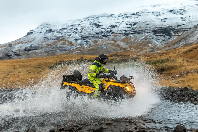 Volcanic Springs ATV adventure from Reykjavik - The Ulfarsfell start: getting onto off-road terrain fast