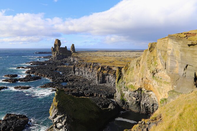 West Iceland: Exclusive Day Tour of Snaefellsnes Peninsula - Lóndrangar Basalt Cliffs: a short trail with troll-in-their-headlines vibes